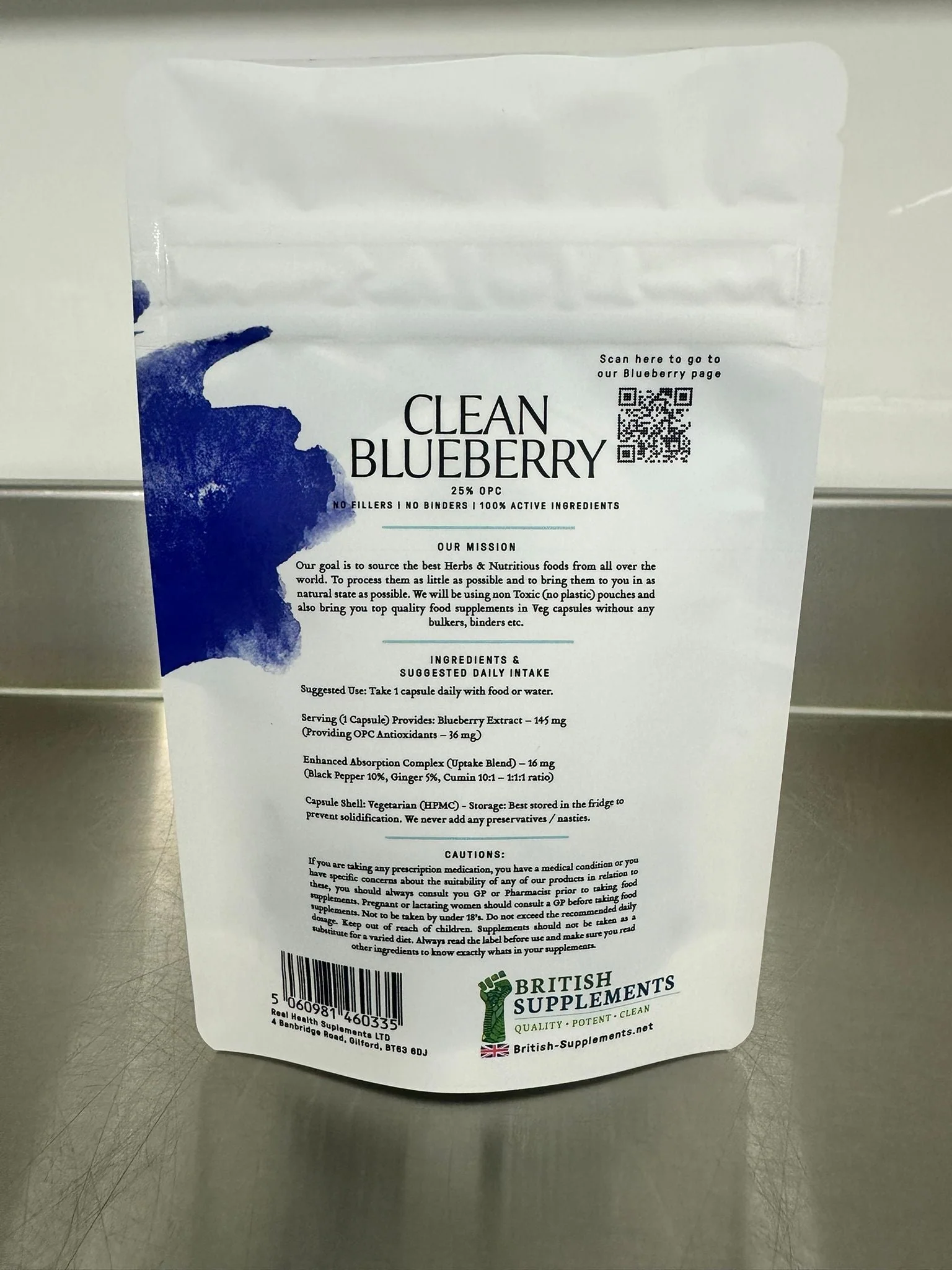 Clean Genuine BlueBerry Extract 5,800mg (25% OPC Antioxidants 36mg) - Image 4