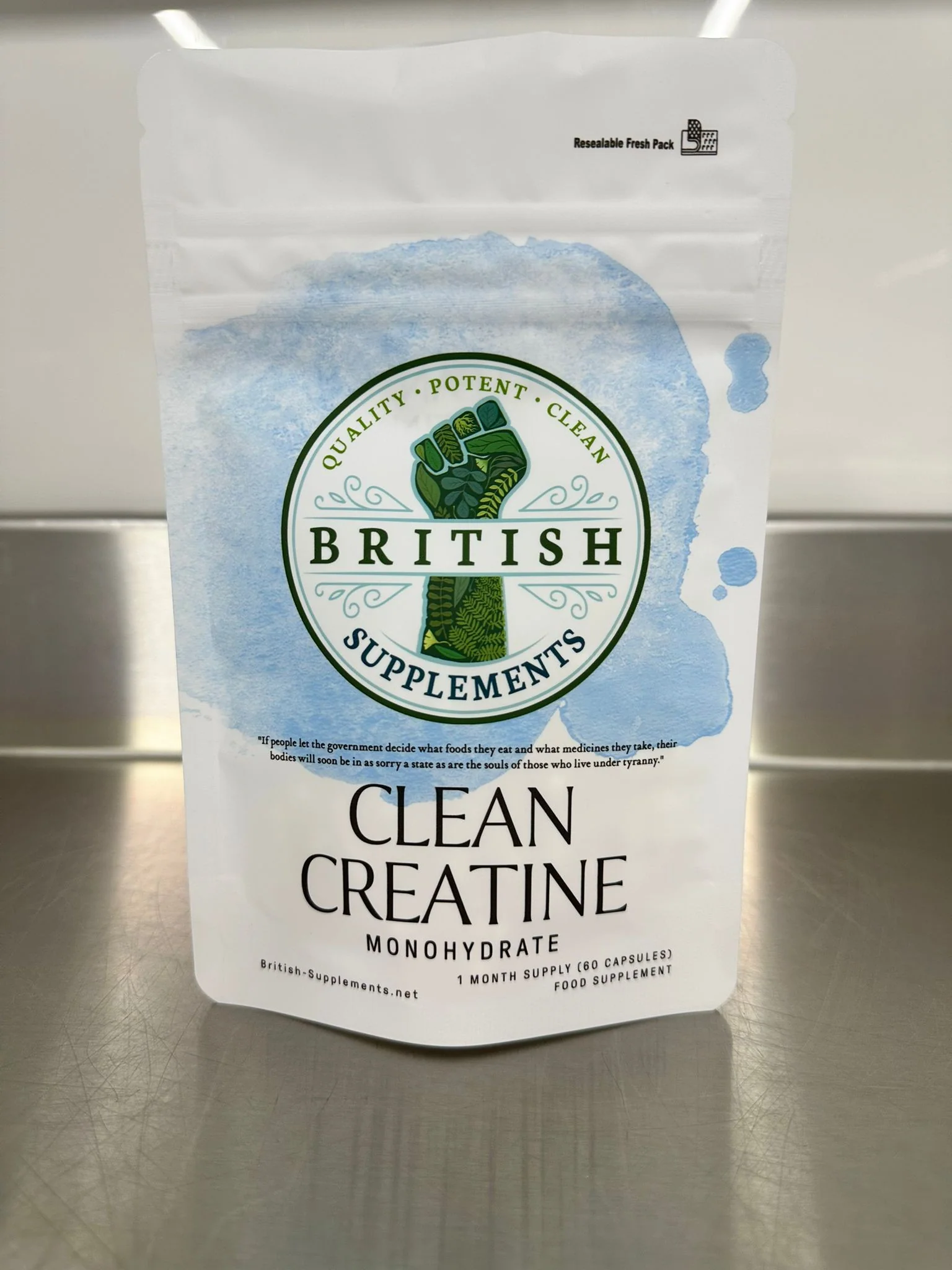 Clean Genuine Creatine Monohydrate, 1,186mg per serving