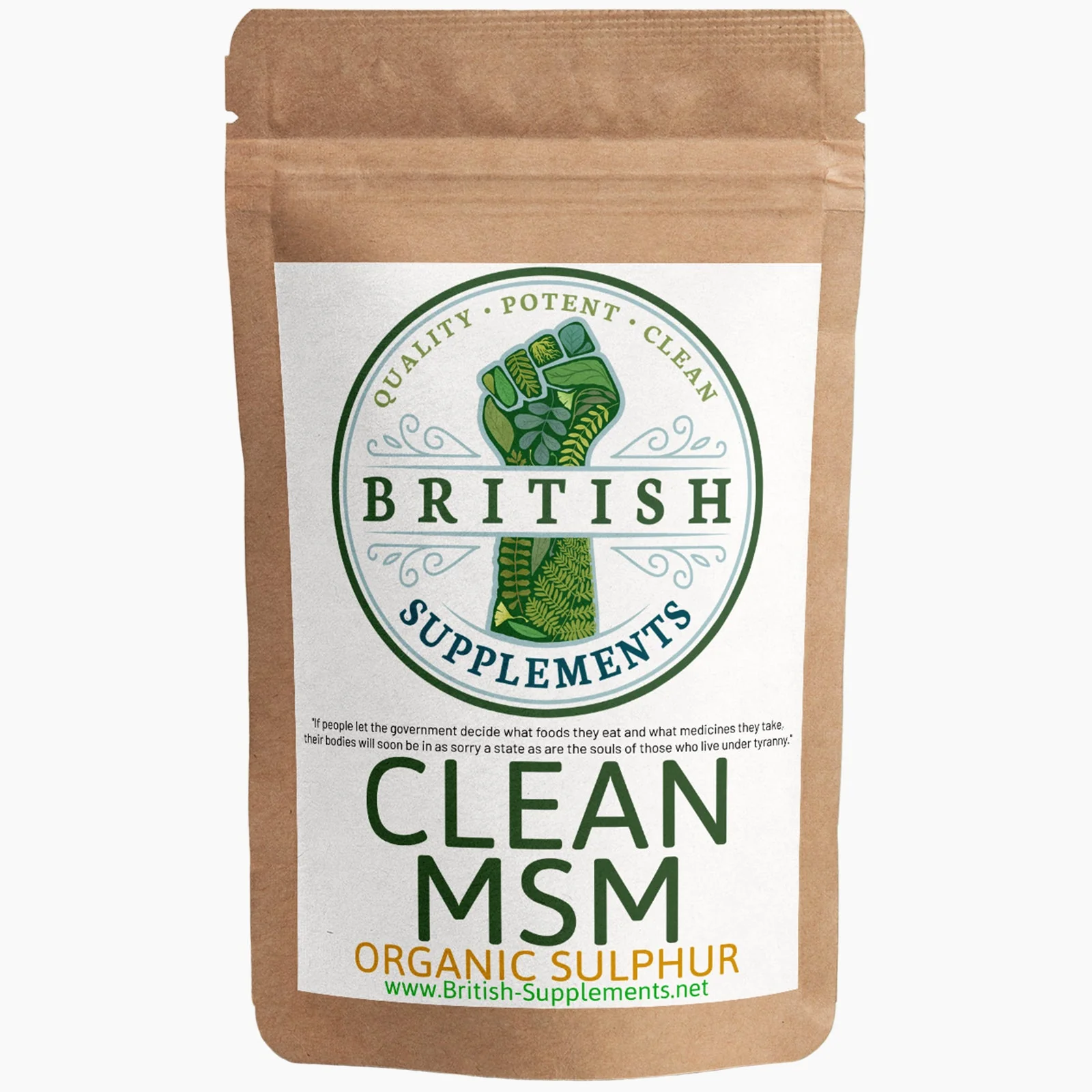 Clean Genuine MSM (Methylsulfonylmethane, Sulphar) 1,400mg Supplement - Image 9