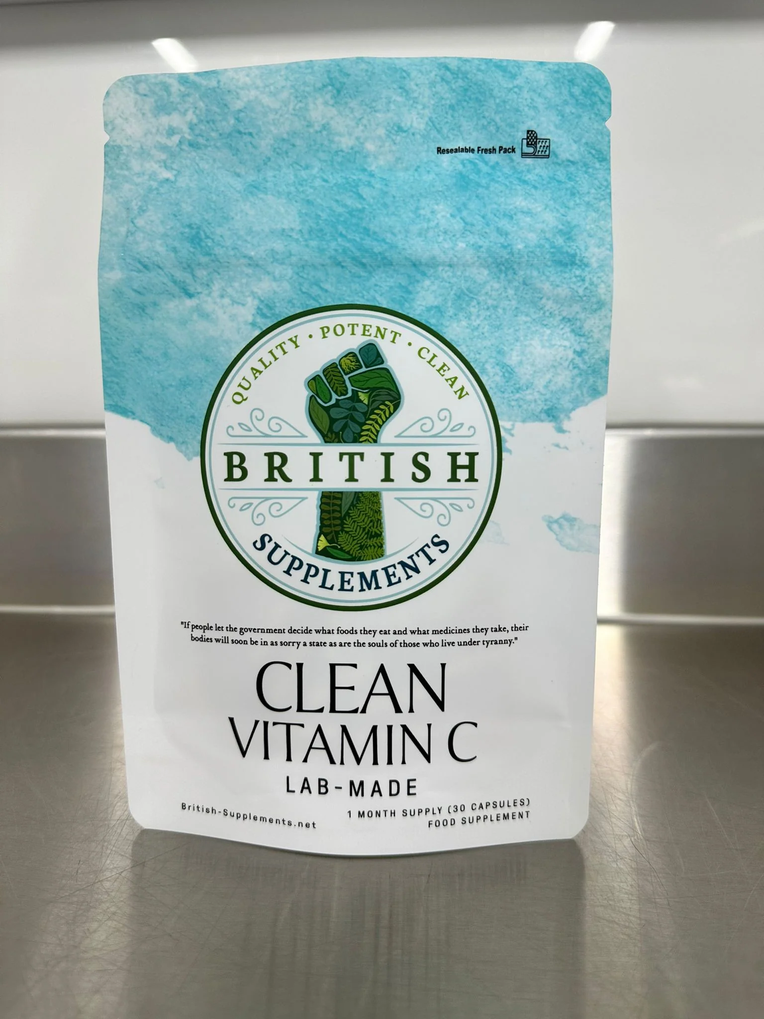 Clean Vitamin C (859mg) lab-made version