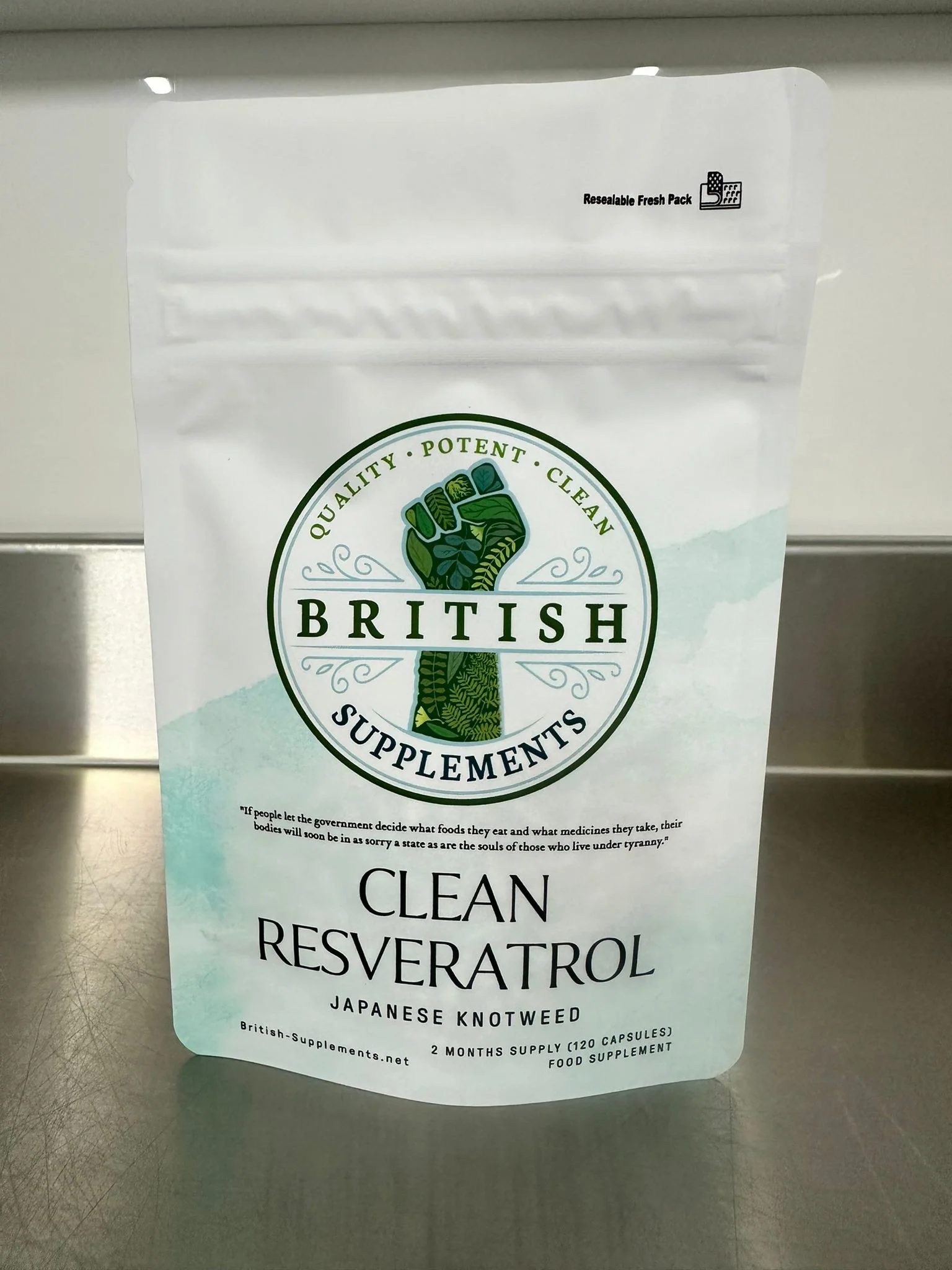 Clean Genuine Trans Resveratrol 340.8mg + 38.6mg uptake blend - Image 2