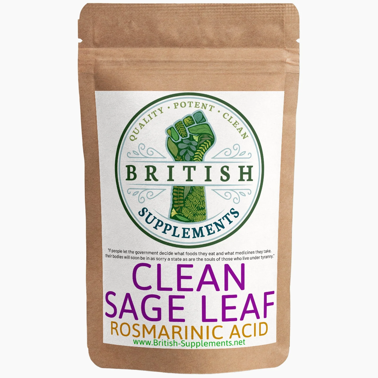 Clean Genuine Sage Leaf Extract 2,940mg (14.7mg Rosmarinic Acid) - Image 9